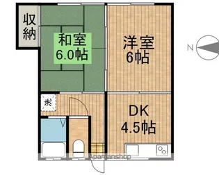 代田コーポ【1階】の間取り